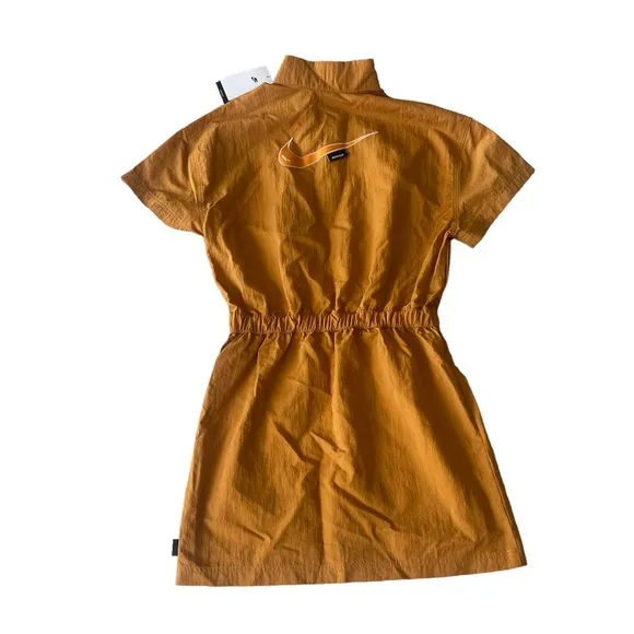 Nike Sportswear Swoosh Woven Dress Desert Ochre Women’s Size Medium