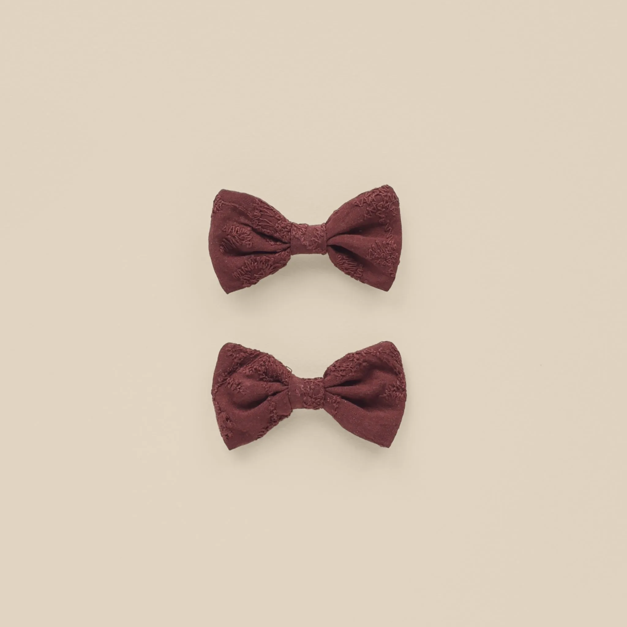 Noralee Little Bow Clip Set in Fig