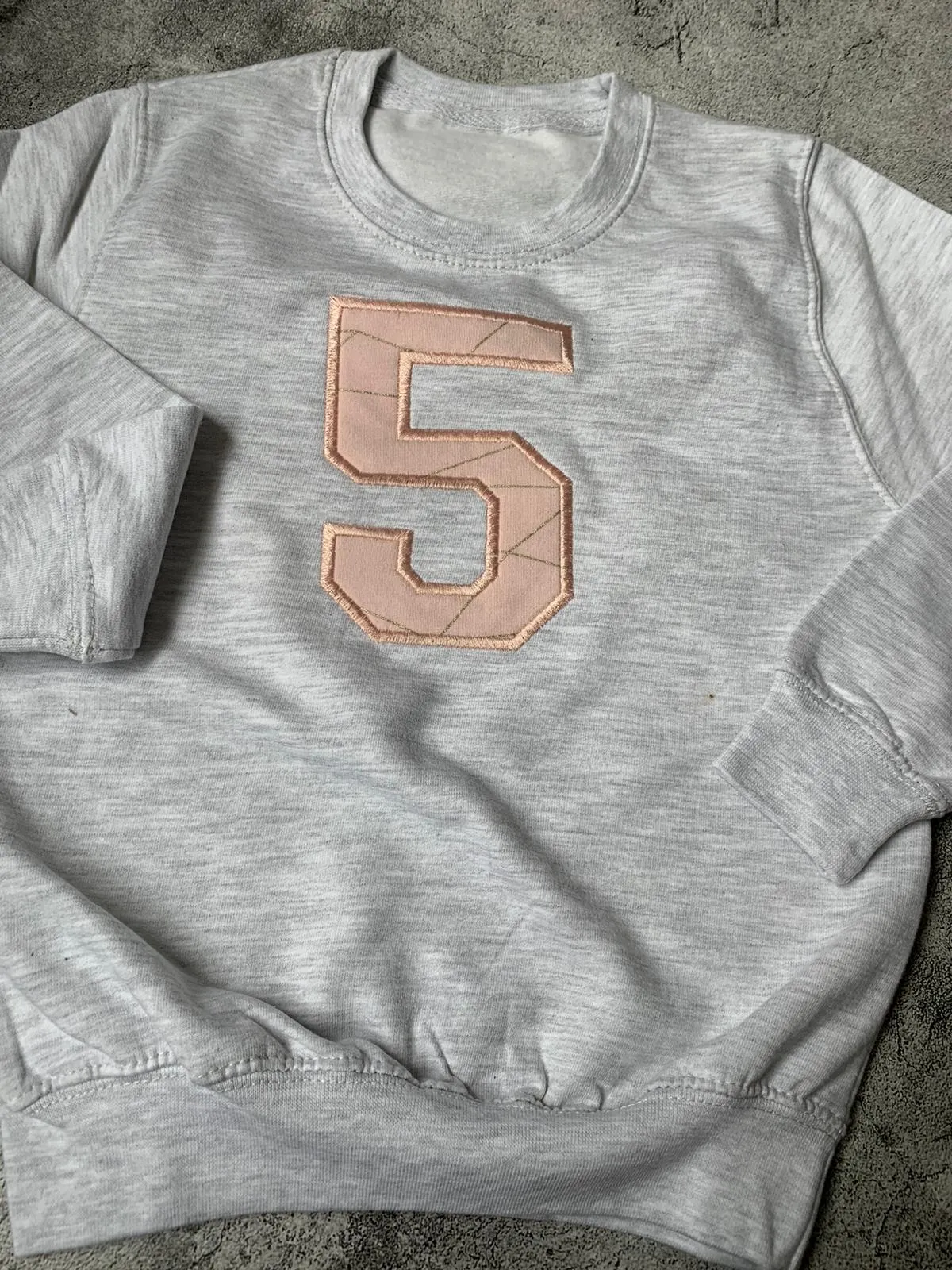Number 5 Applique Sweater - 5-6 years