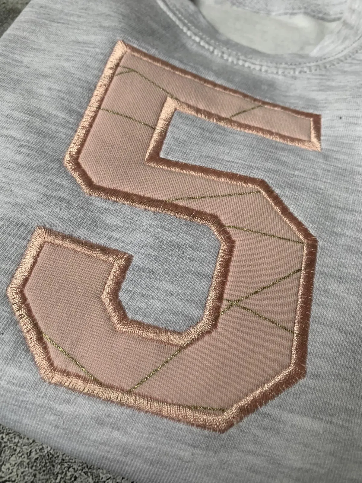 Number 5 Applique Sweater - 5-6 years