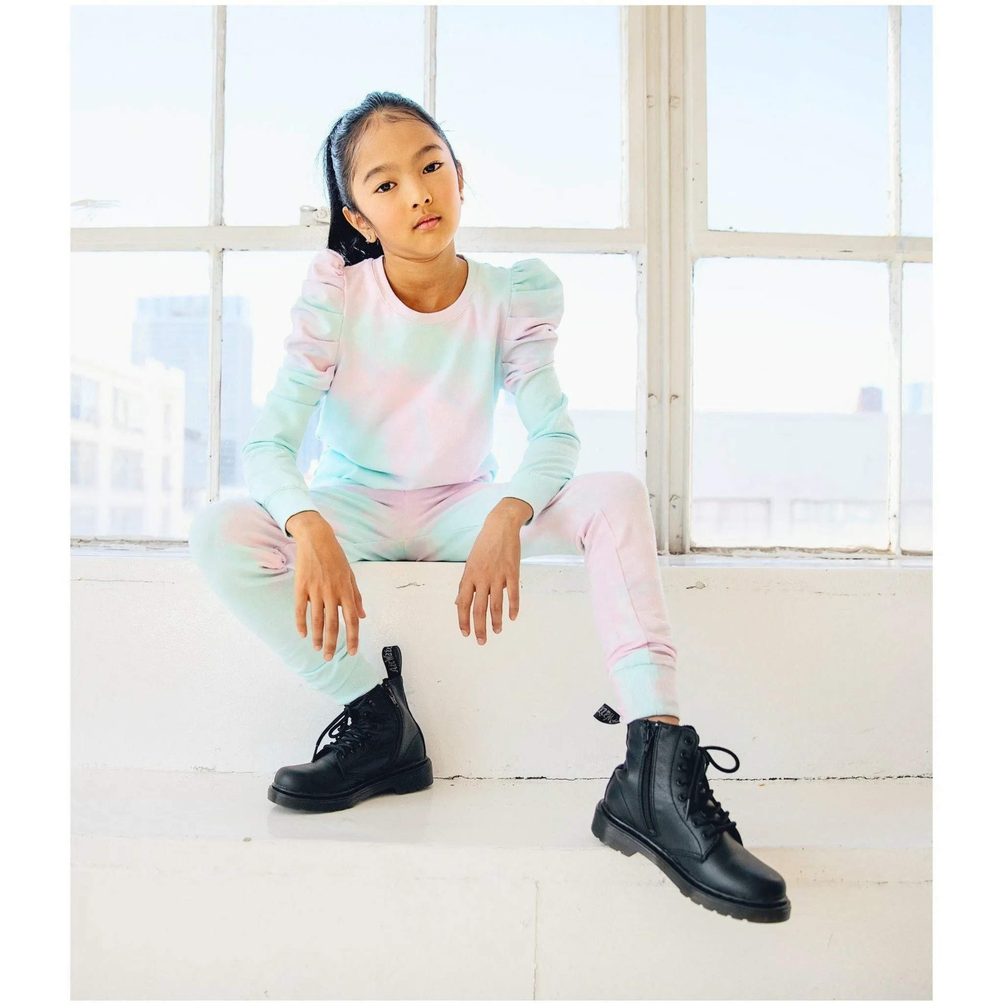 Organic Jolie Top Cotton Candy Tie Dye