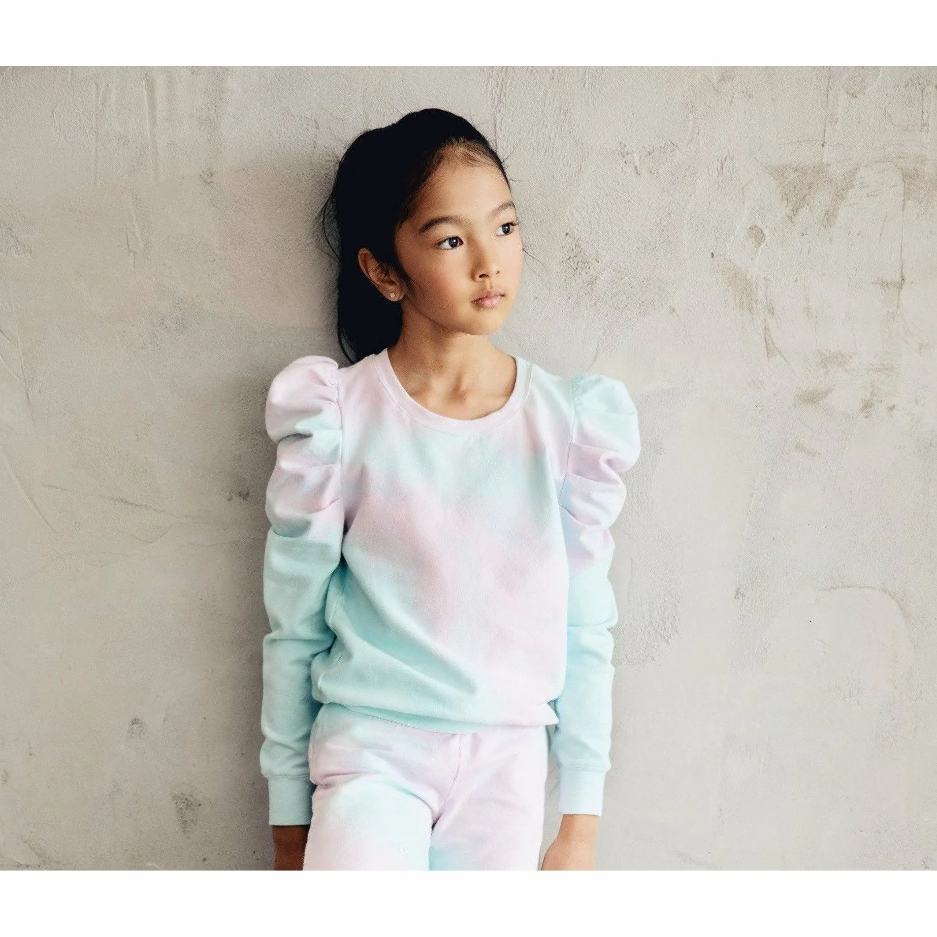 Organic Jolie Top Cotton Candy Tie Dye