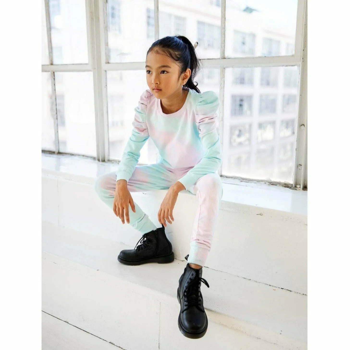 Organic Jolie Top Cotton Candy Tie Dye