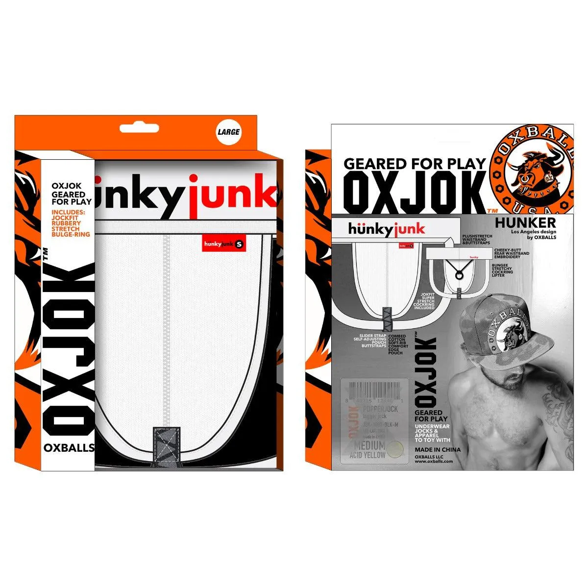 Oxjok Hunker - Comfy Pouch Slider Jockstrap - White snow