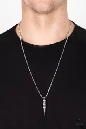 Paparazzi Highland Hunter - Silver Bullet Necklace