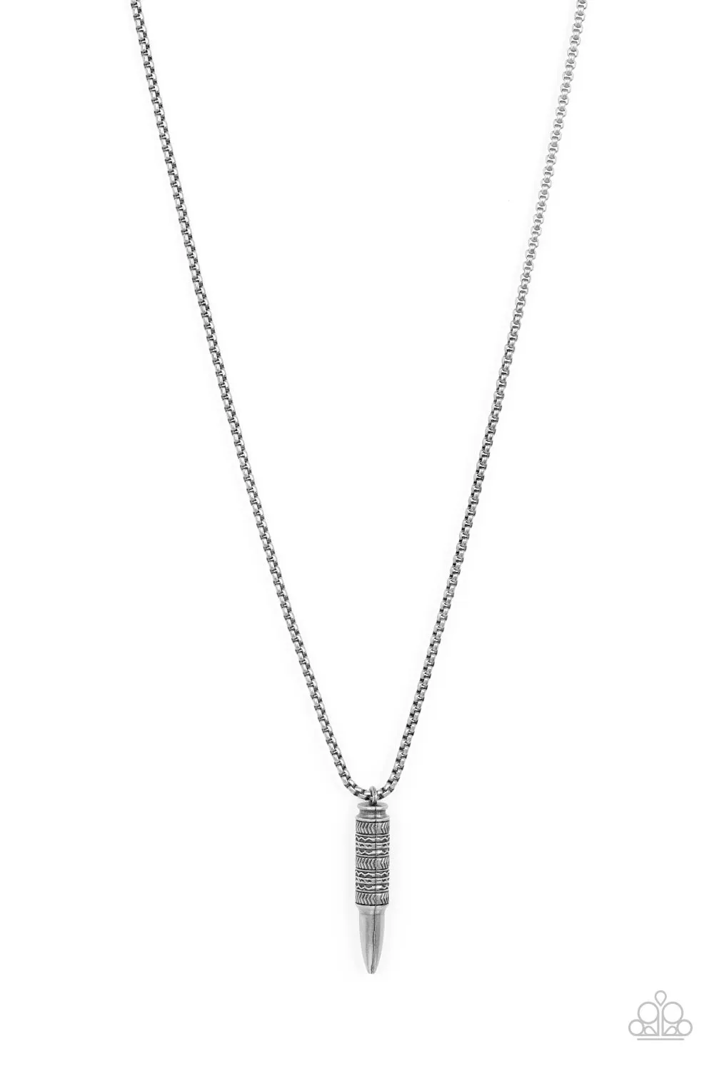 Paparazzi Highland Hunter - Silver Bullet Necklace