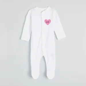 Personalised Heart Sleepsuit