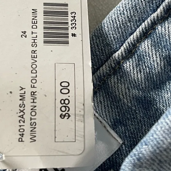 Pistols denim shorts. NWT