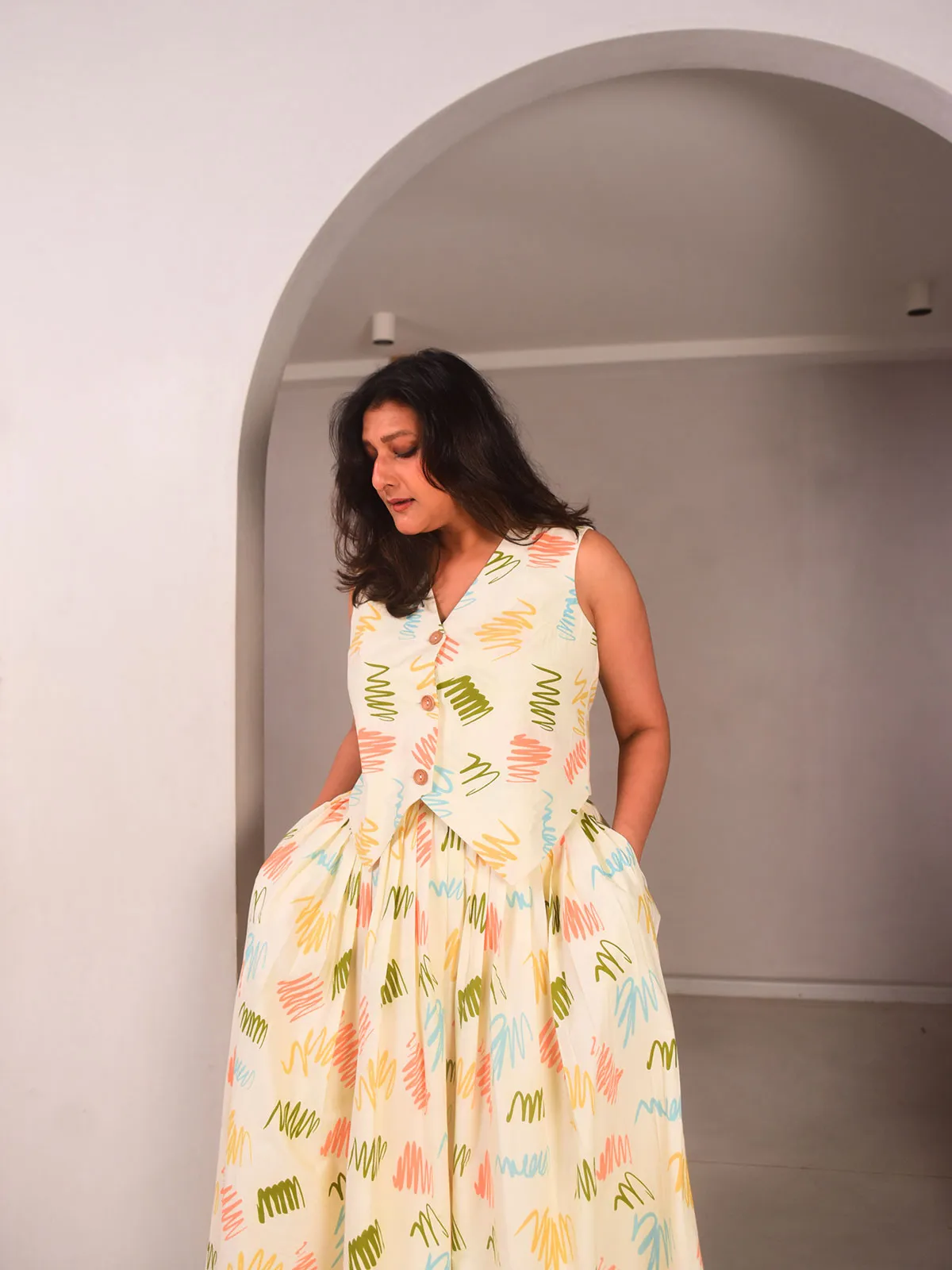 Poppy Vest Skirt Set