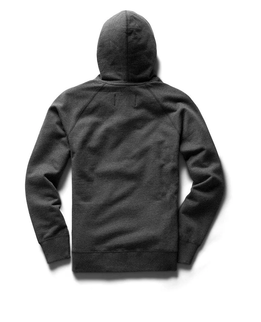 Pullover Hoodie Midweight Terry Heather Charcoal