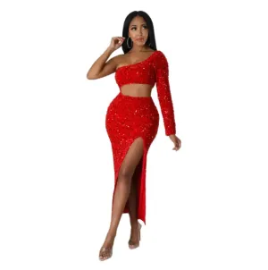 "Sleek & Sexy – One-Shoulder Dress for Bold, Effortless Style"