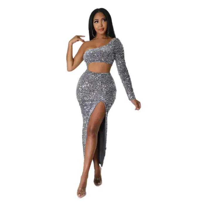"Sleek & Sexy – One-Shoulder Dress for Bold, Effortless Style"