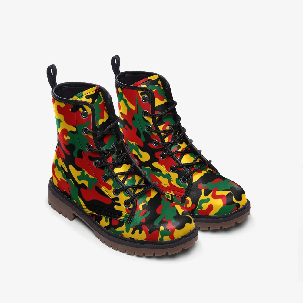 Rasta Camo Boots