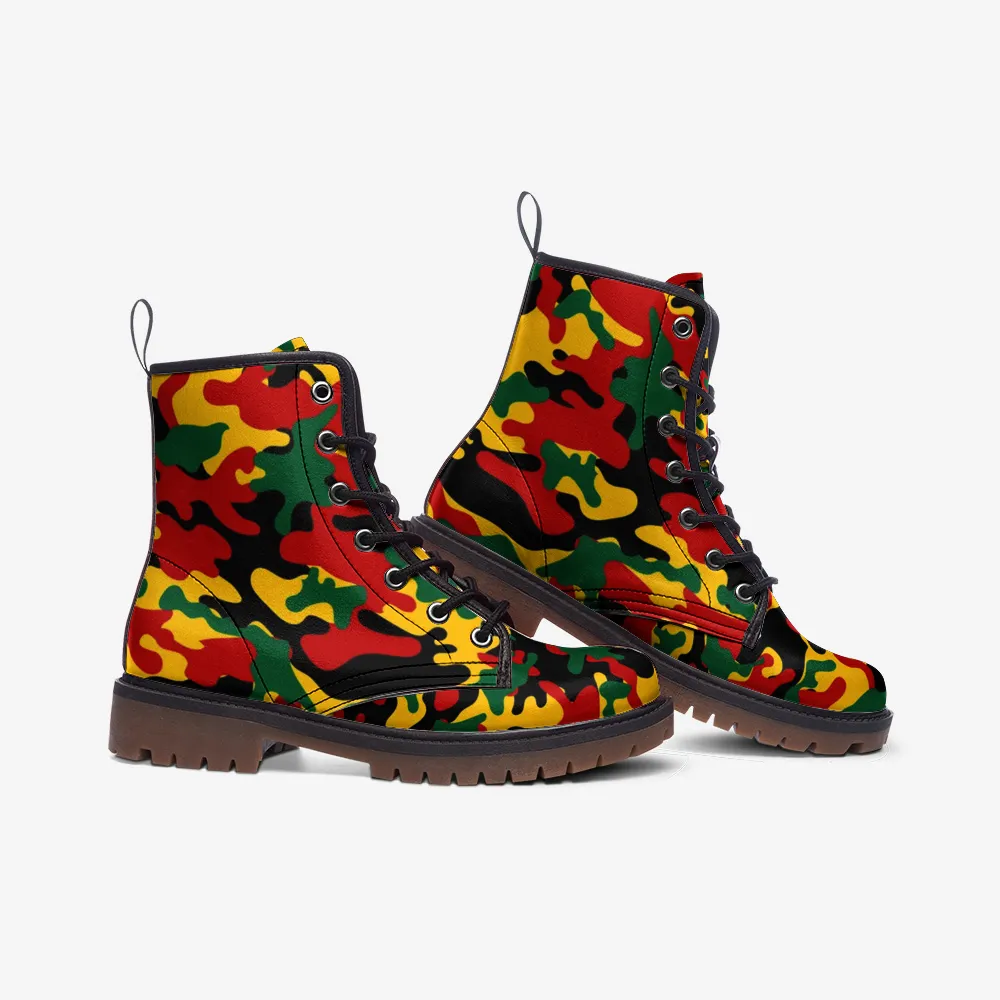 Rasta Camo Boots
