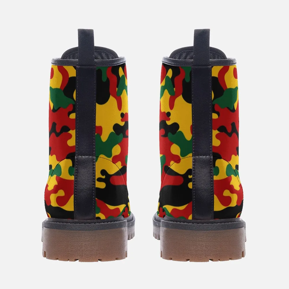 Rasta Camo Boots