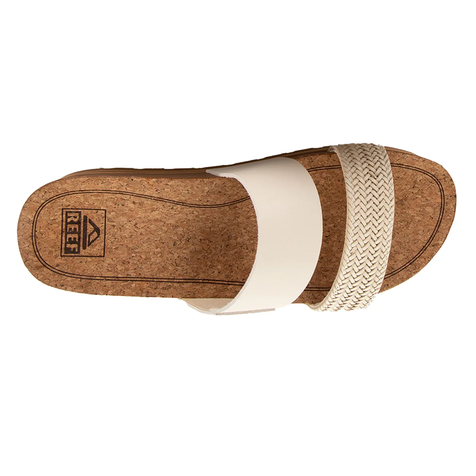 Reef Cushion Vista Hi Vegan Leather Women's Slides Sandals