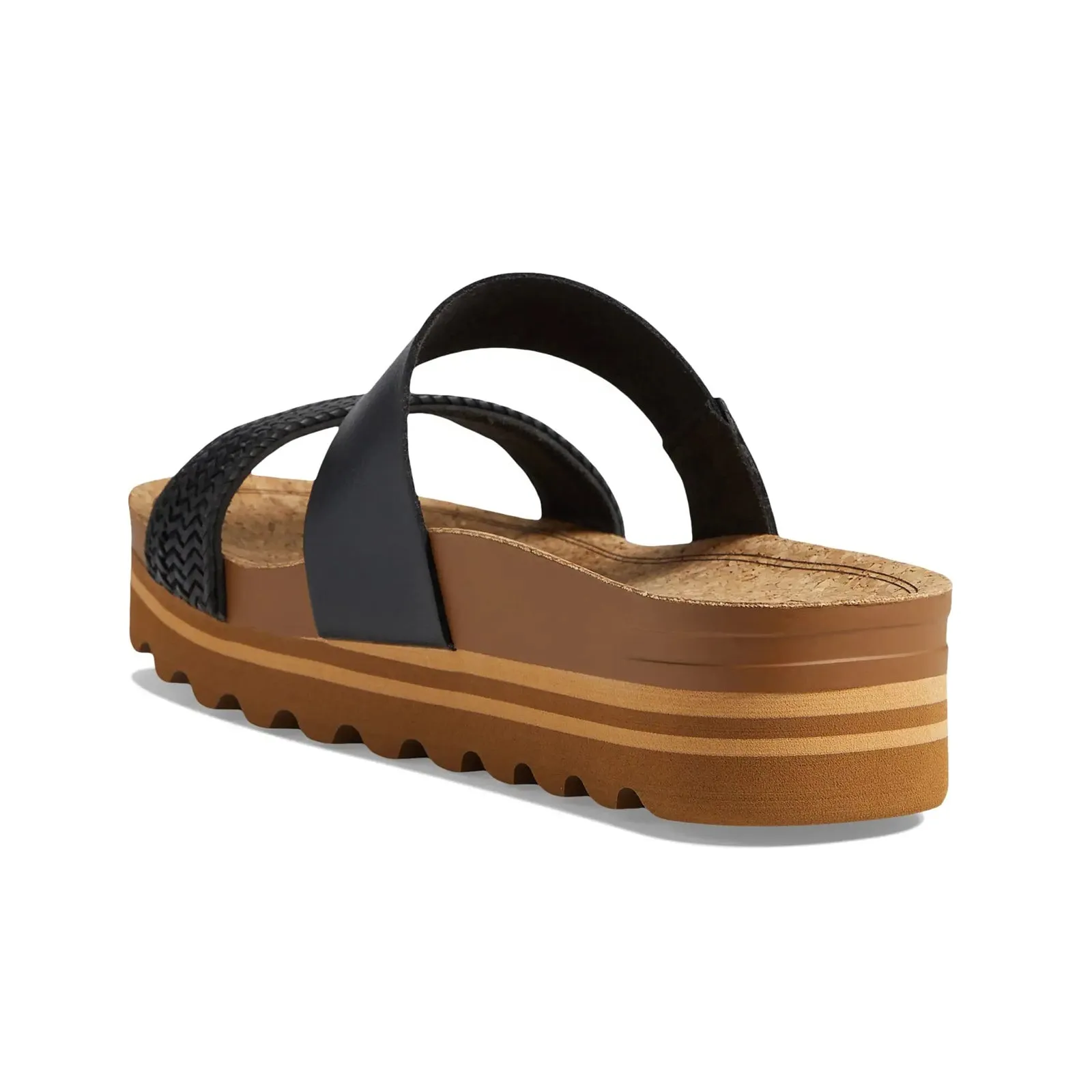Reef Cushion Vista Hi Vegan Leather Women's Slides Sandals