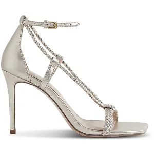 Reiss Womens Paige Woven Leather Heels