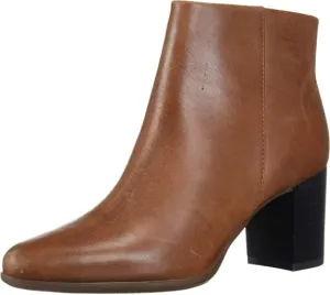 Rockport Women's Camdyn Bootie Ankle Boot, Cognac, 10 M US