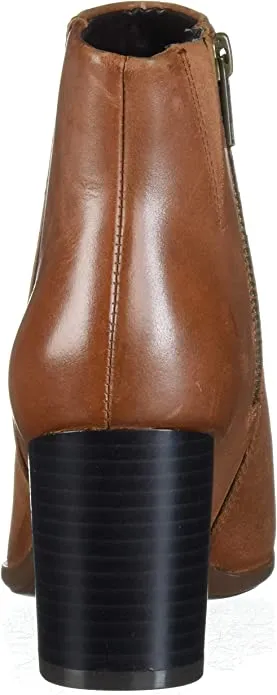 Rockport Women's Camdyn Bootie Ankle Boot, Cognac, 10 M US