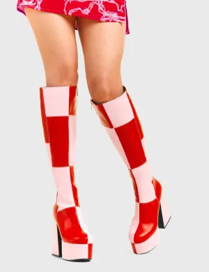 Runway Platform Knee High Boots