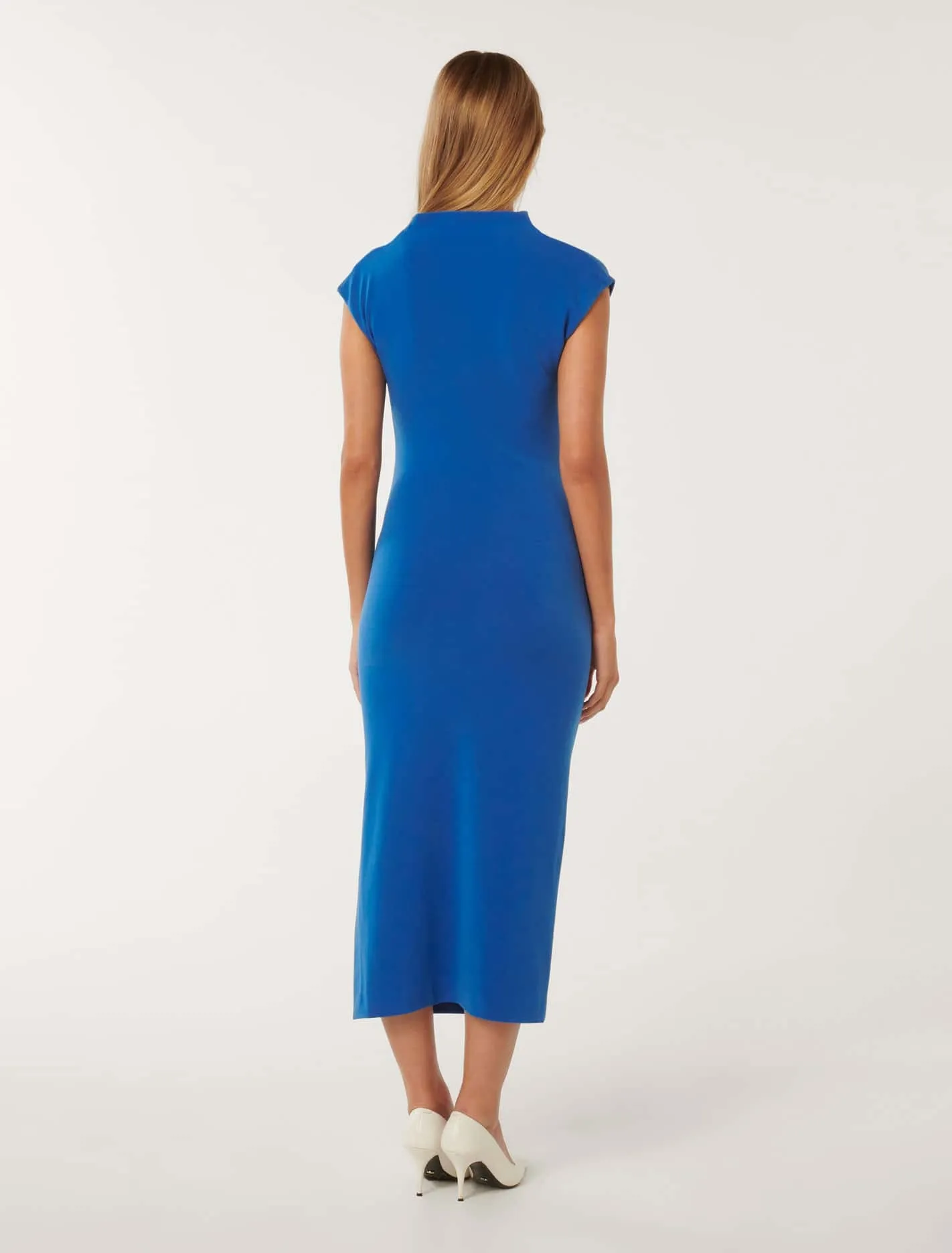 Samantha Cowl Neck Midi Dress