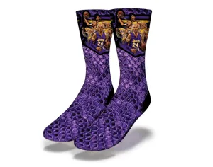 SAVVY SOX x RETRO KINGS MAMBA LEGEND PURPLE SNAKE SOCKS