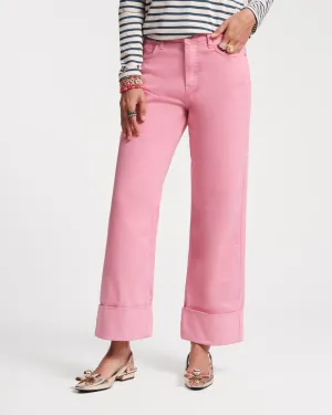 Smarty Cuffed Jeans - Pink