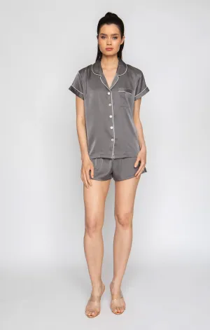 Smokey Grey Short PJ Set