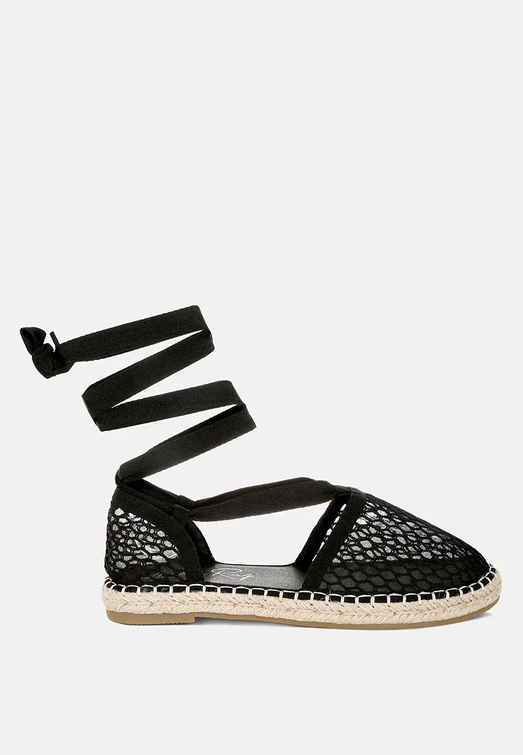 Sonara Mesh Flat Espadrille Sandals