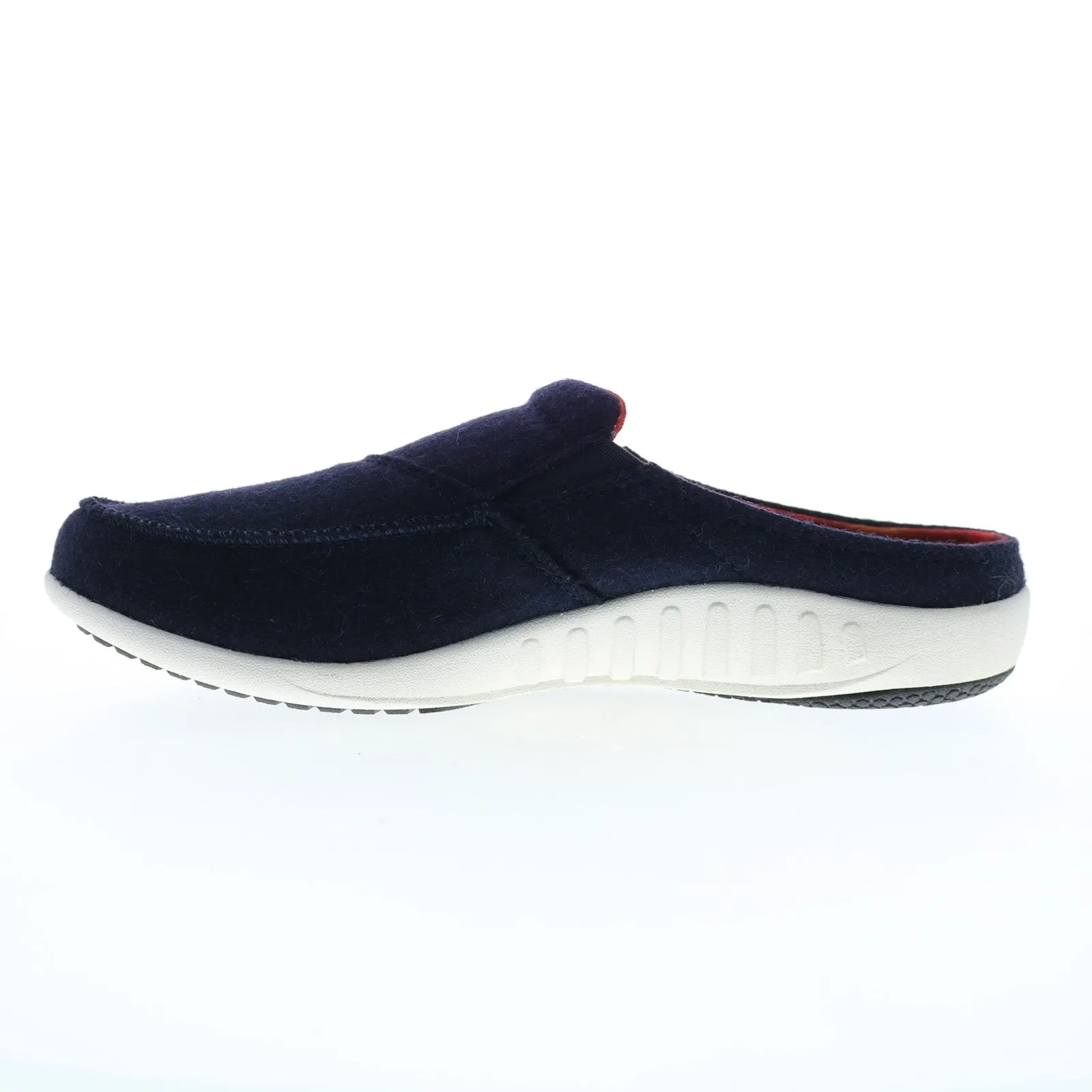 Spenco Siesta Slide Urban Woolie 20064 Womens Blue Canvas Mule Sandals Shoes