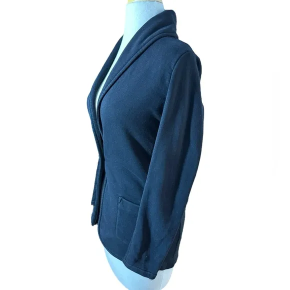 Standard James Perse Single Front Closure Cardigan Terry Shawl Knit Blazer