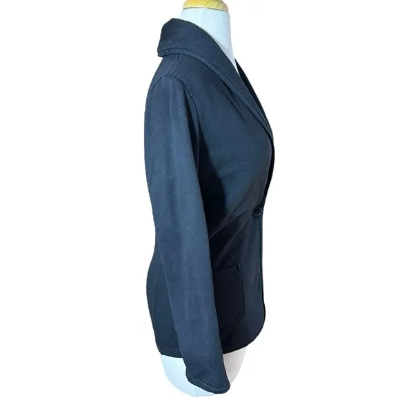 Standard James Perse Single Front Closure Cardigan Terry Shawl Knit Blazer