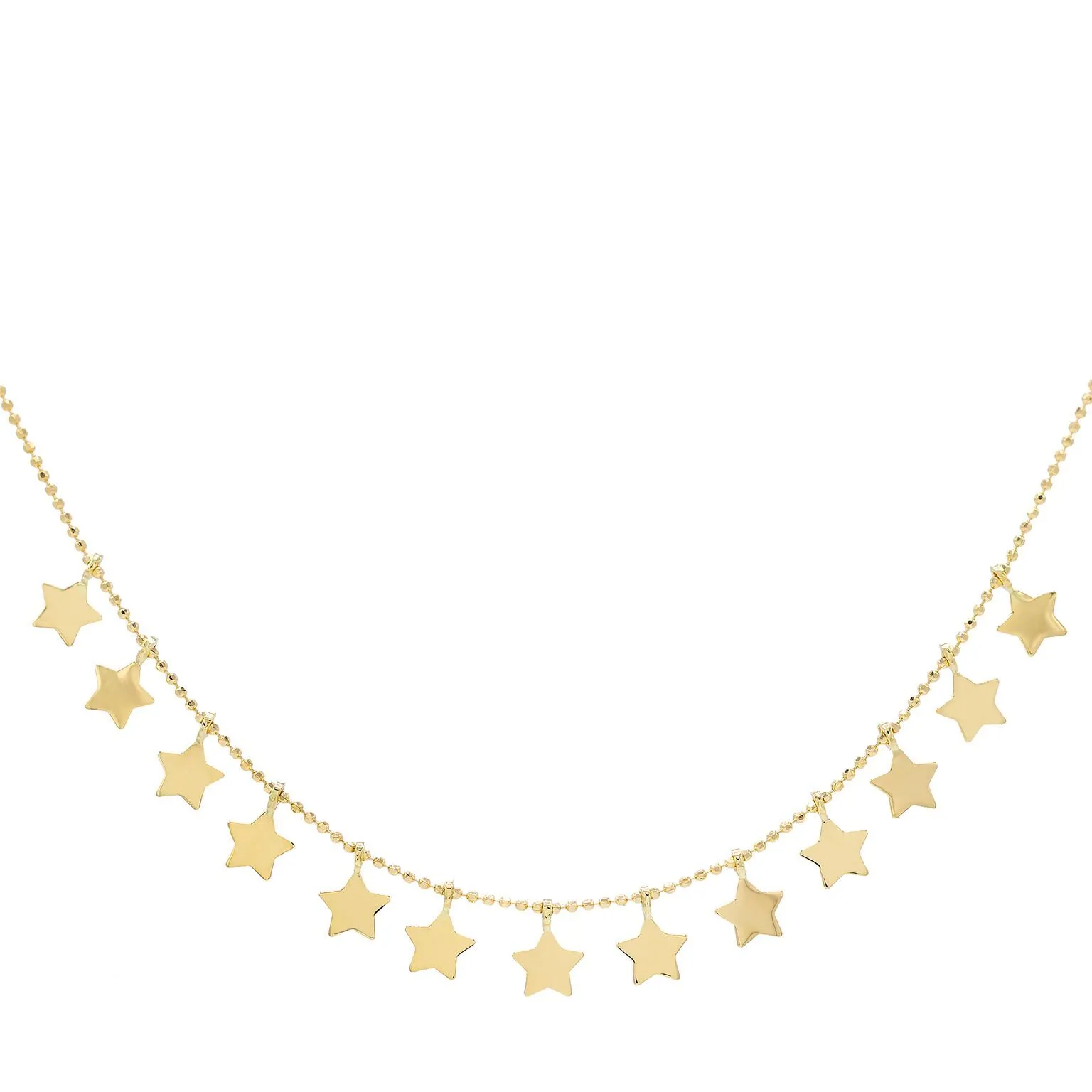 Star Chain Necklace 14K