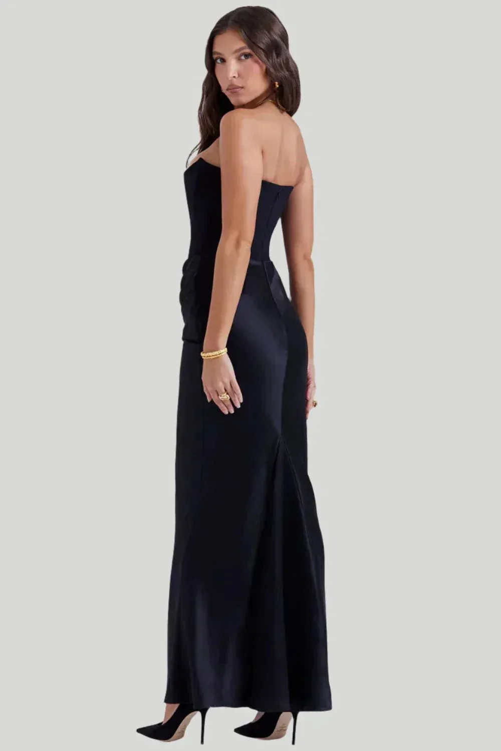 Strapless Bodycon Maxi Dress | Elegant | Sleek & Glamorous