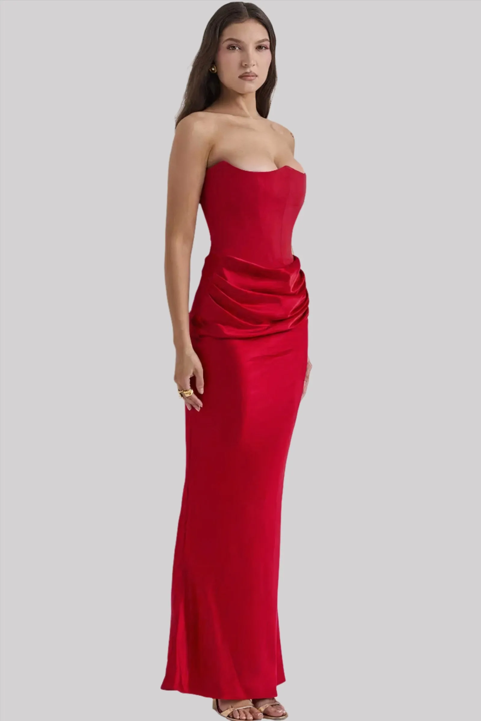 Strapless Bodycon Maxi Dress | Elegant | Sleek & Glamorous