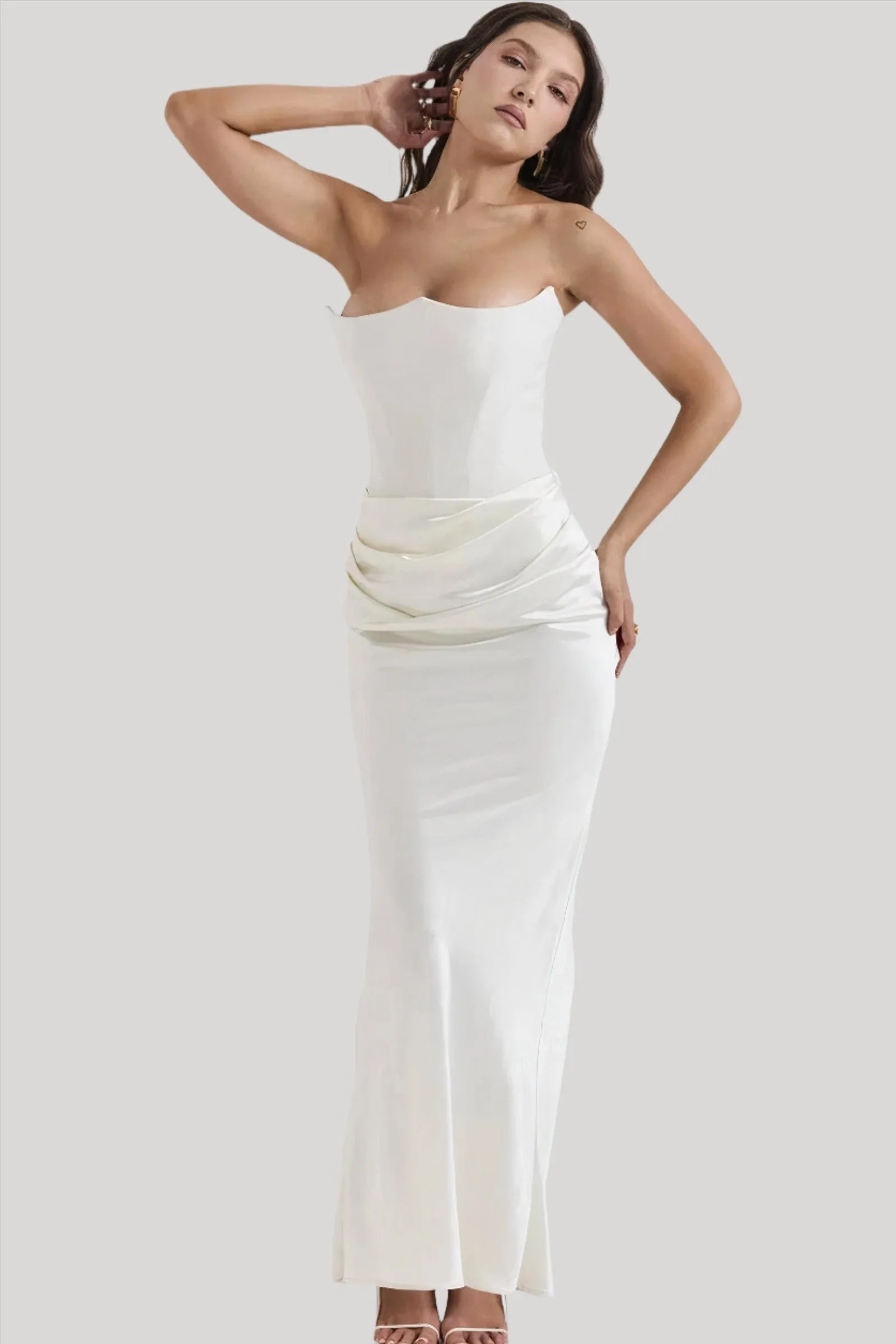 Strapless Bodycon Maxi Dress | Elegant | Sleek & Glamorous