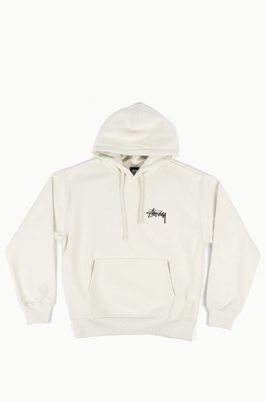 STUSSY 8 BALL FADE HOOD PUTTY