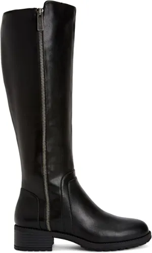 Style & Co. Womens Garrigan Faux Leather Knee-High Boots Black 7 Medium (B,M)