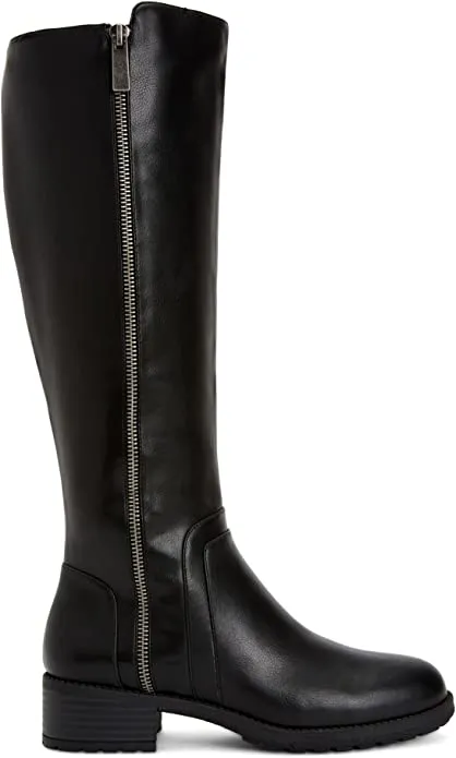 Style & Co. Womens Garrigan Faux Leather Knee-High Boots Black 7 Medium (B,M)