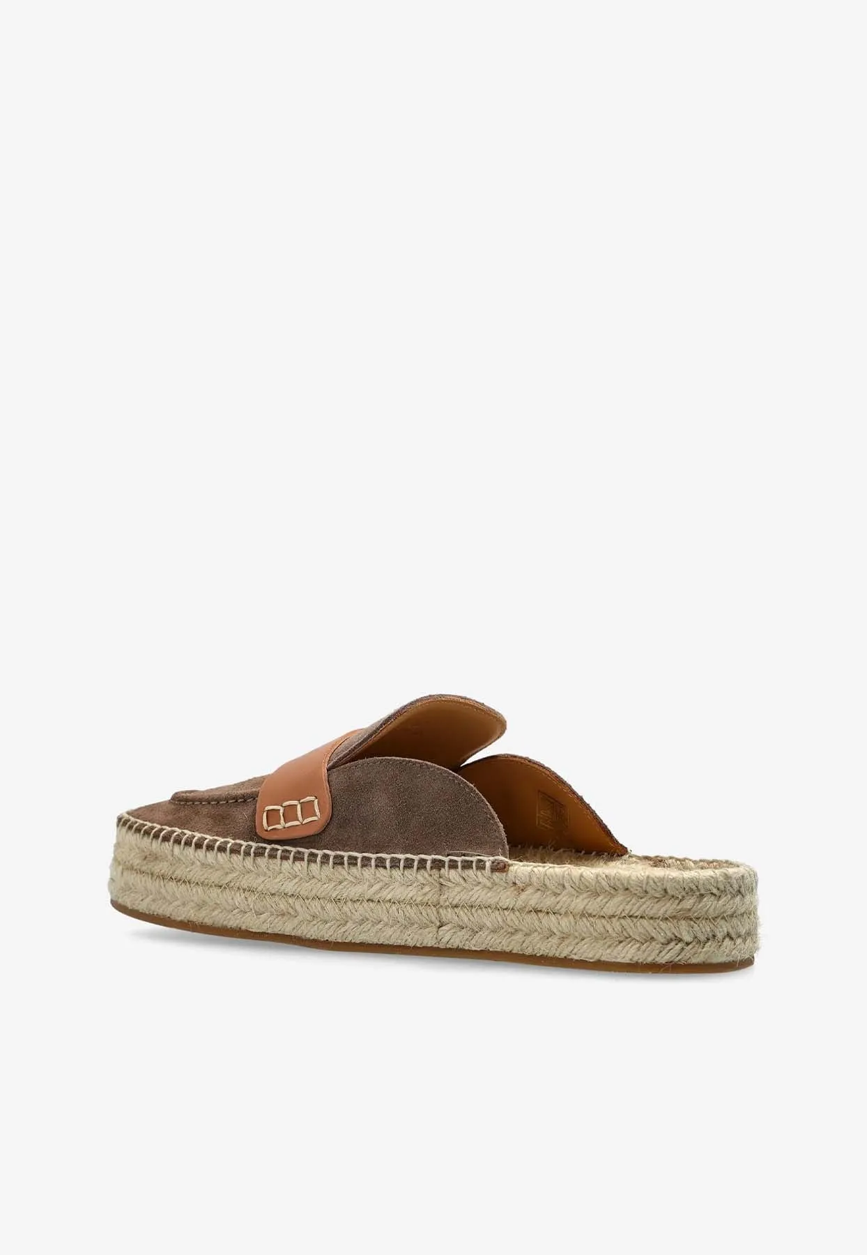 Suede Espadrille Mules