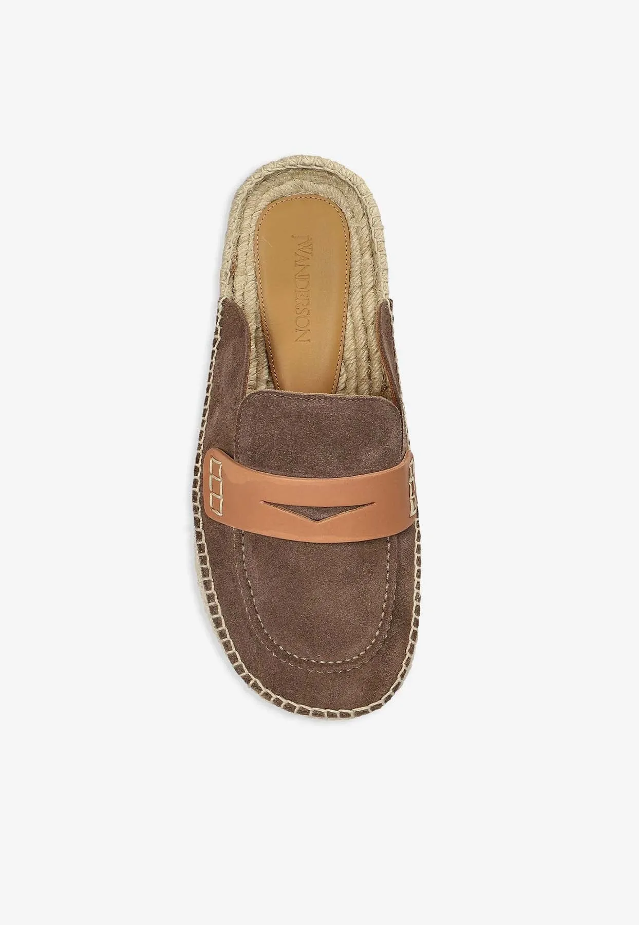 Suede Espadrille Mules