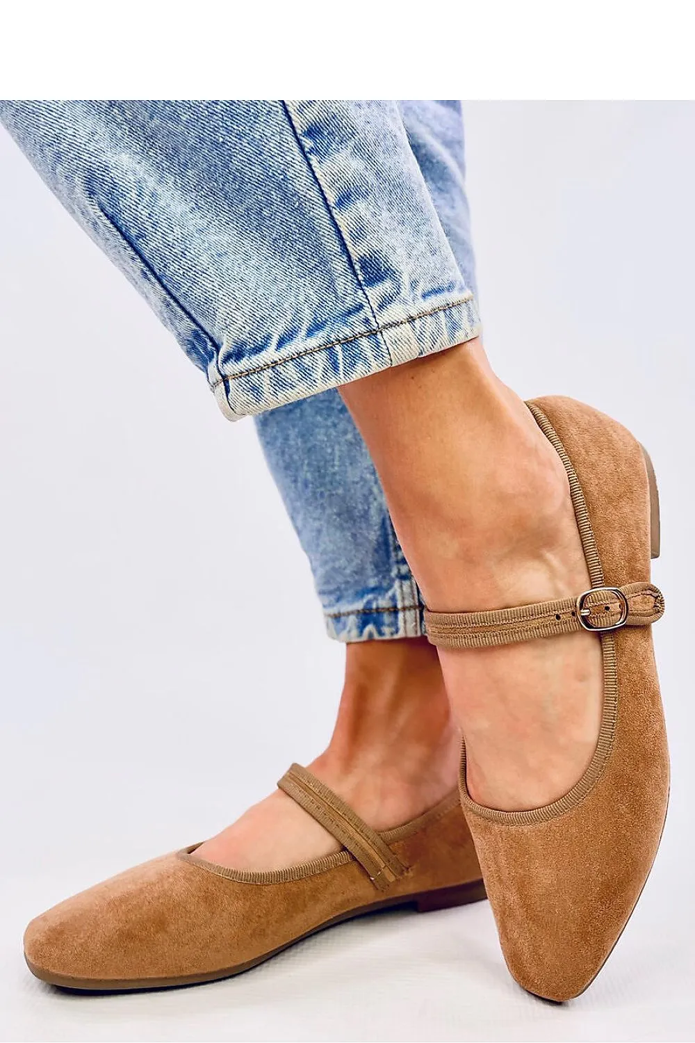 Suede Mary Jane Ballet flats