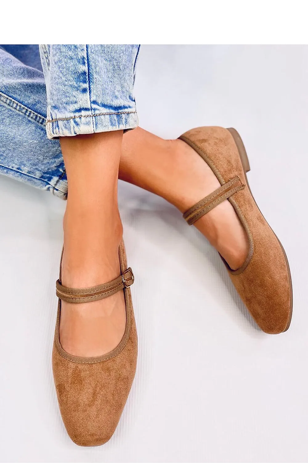 Suede Mary Jane Ballet flats