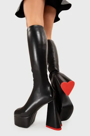 Sweet Talker Platform Knee High Boots