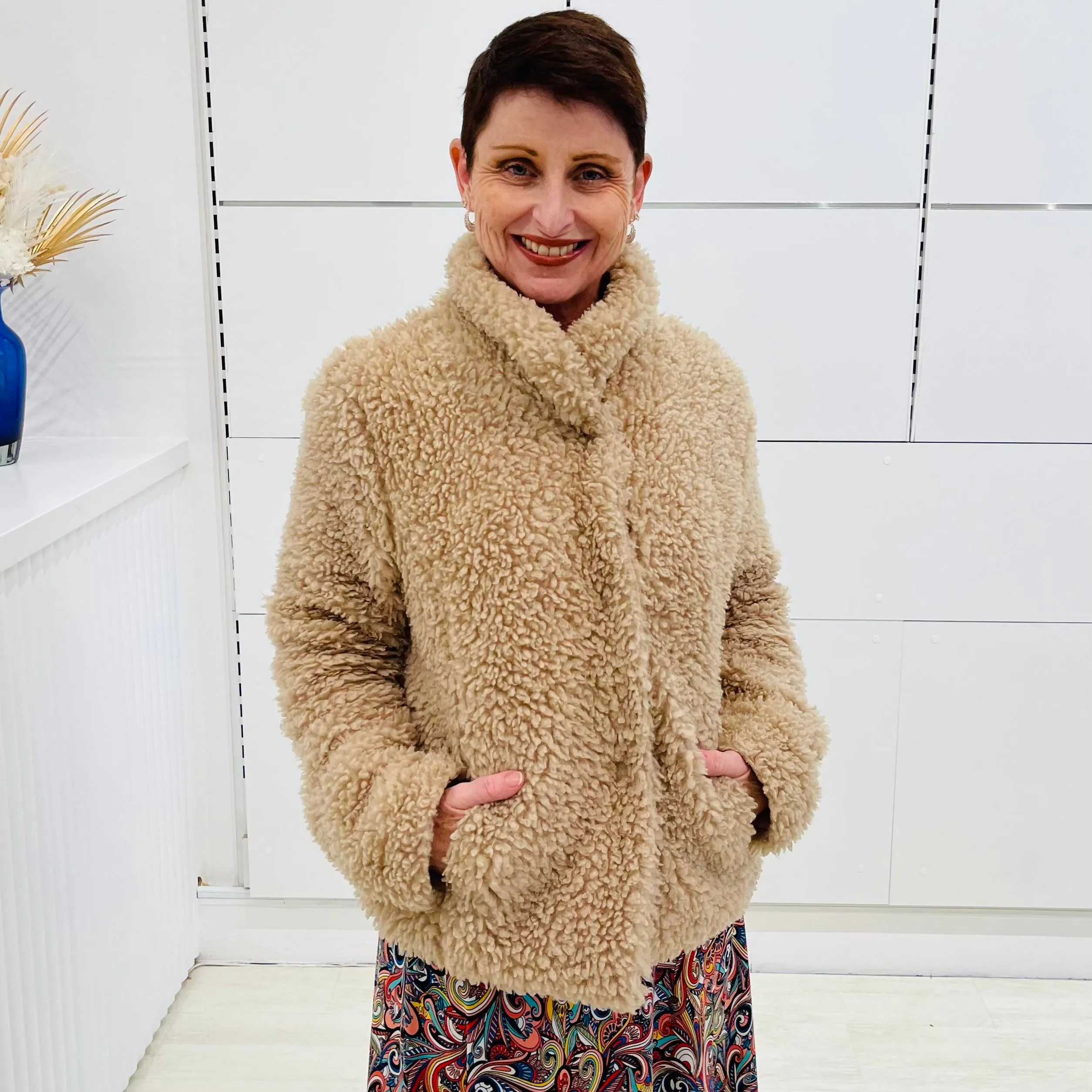 Tan Teddy Bear Jacket