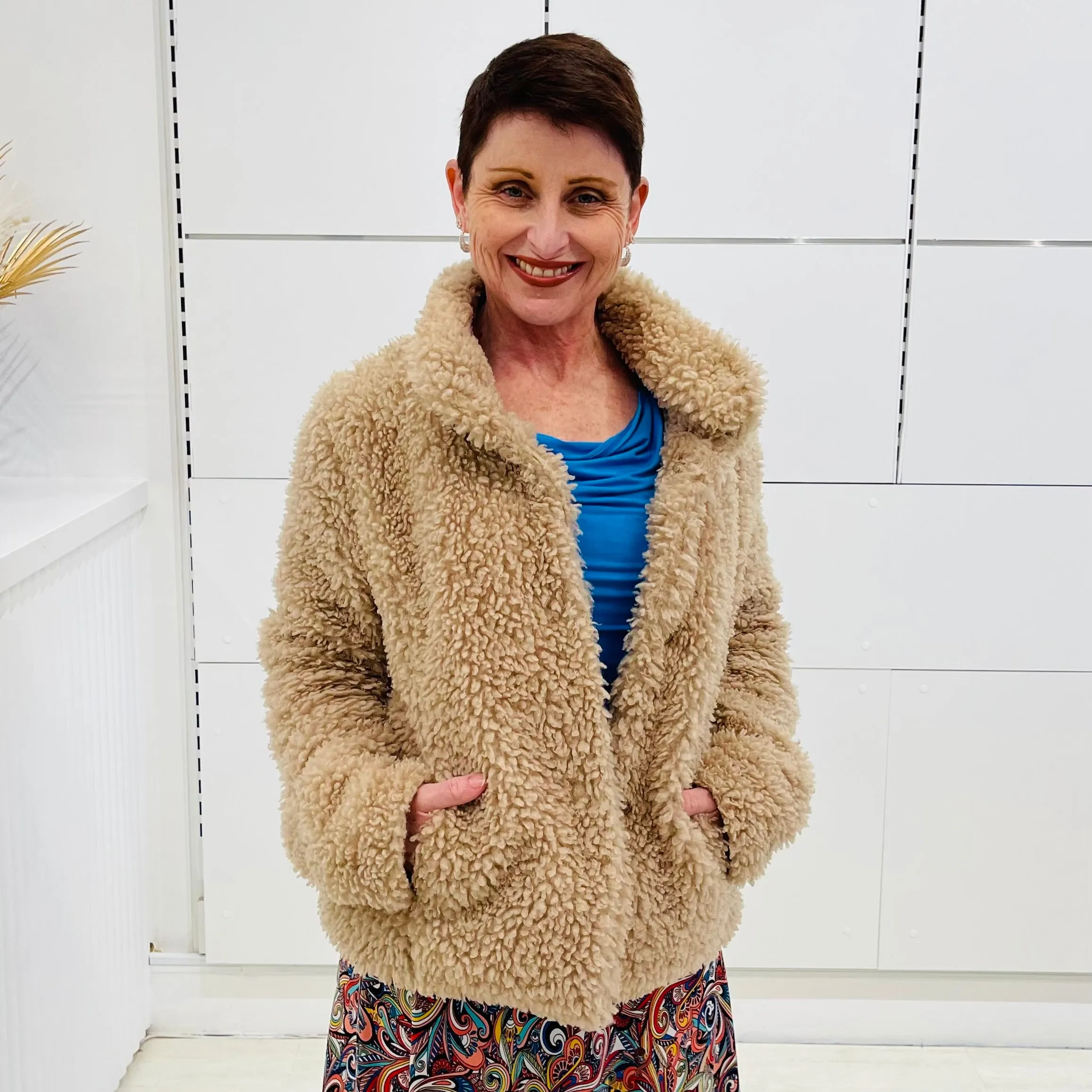 Tan Teddy Bear Jacket