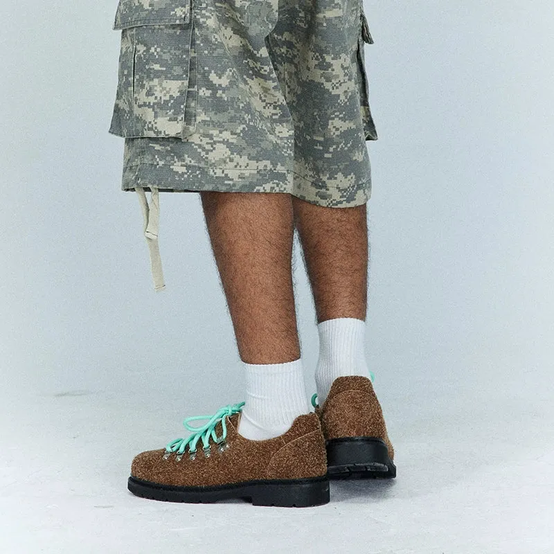 Textured Lace-up Shoes