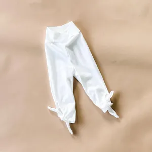 Tie-Capri Leggings | White
