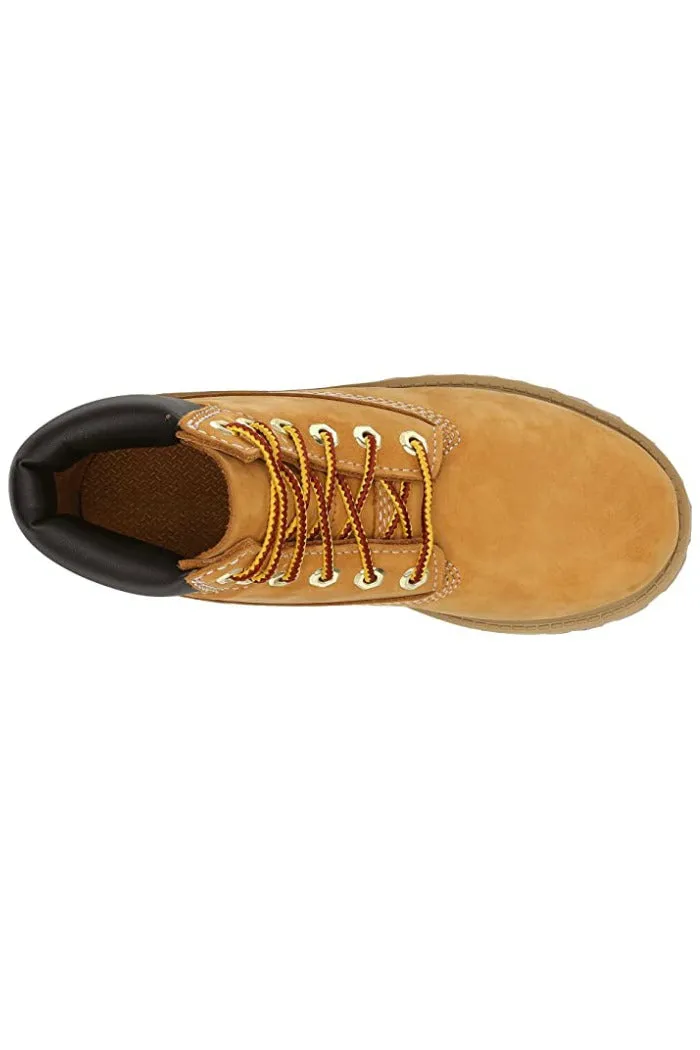 TIMBERLAND JUNIORS 6 INCH CLASSIC BOOT IN WHEAT- WIDE WIDTH